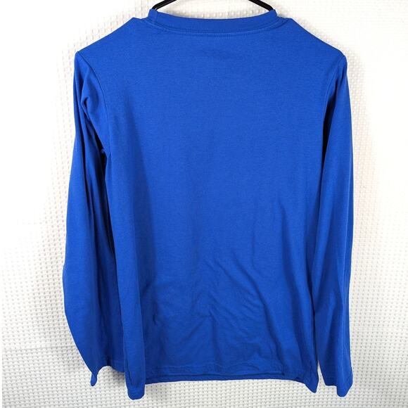 Justice League Be A Hero Long Sleeve Shirt XL Blue Superman Batman Flash Lantern - Picture 4 of 4